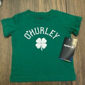 Hurley Green & White O’Hurley St. Patrick’s Day T-Shirt 12 months